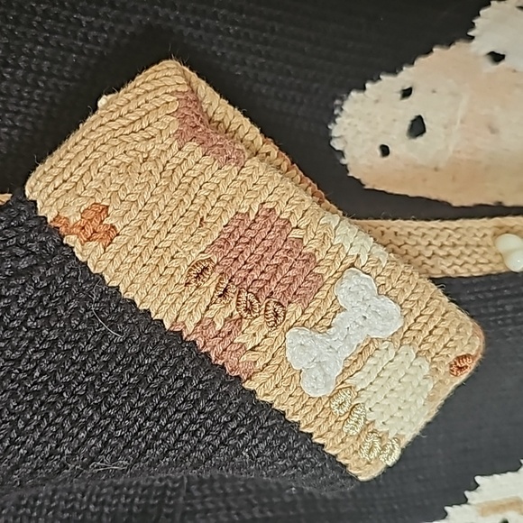 Storybook Knits Vtg 90's Dog Cardigan Sweater with Pupoy Bone Buttons Sz L EUC - Picture 9 of 11